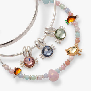 Crystal Bunny Bangles Set of 3
