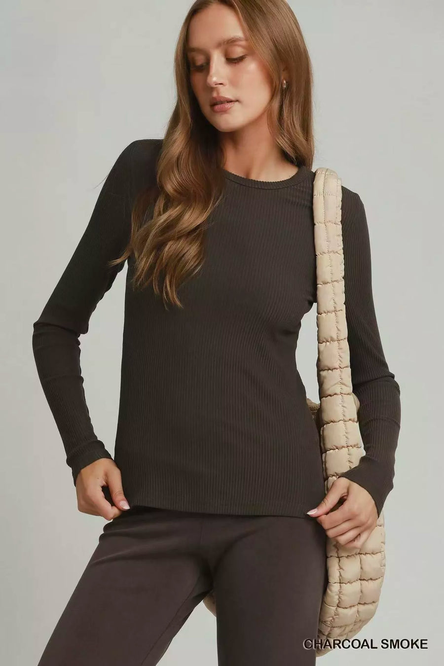 Umgee Brushed Rib Long Sleeve Top - Glamourous Grace