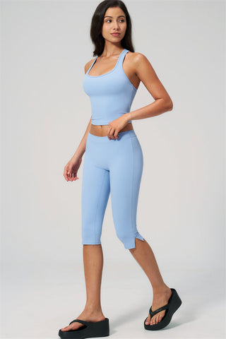 The Revive Crop Top Capri Leggings 2-Piece Set