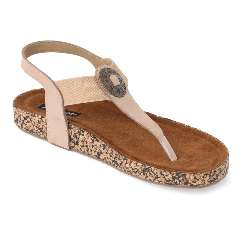 Neva - Cork Sandals - Glamourous Grace
