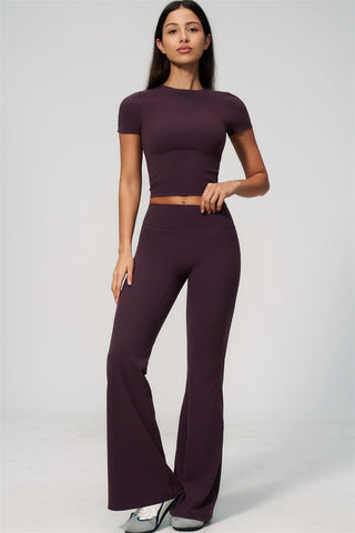 The Zura T-shirt Flared Leggings 2-Piece Set