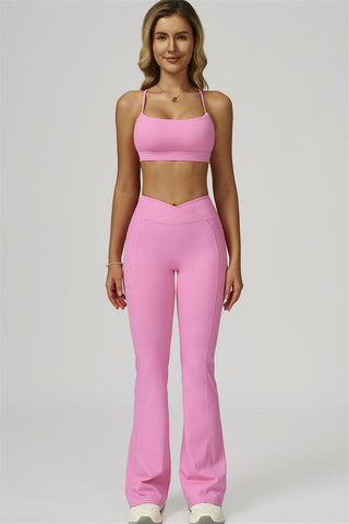 The Flourish Sports Bra Flared Leggings 2-Piece Set