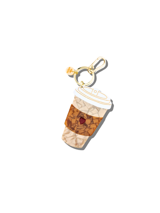 Coffee Cup Bag Charm + Keychain
