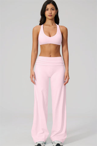 The Daring Sports Bra Straight Leg Pants 2-Piece Set