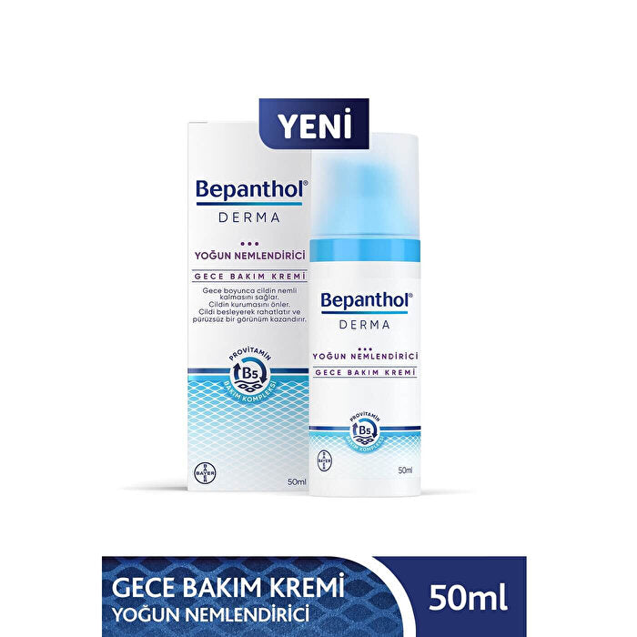 Bepanthol Derma Intensive Moisturizing Night Cream 50ml - Hydrating Formula - Glamourous Grace