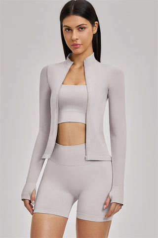 The Vision Jacket Sports Bra Shorts 3-Piece Set