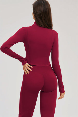 The Sizzle Zip Jacket Flared Leggings 2-Piece Set