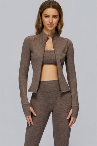 The Radiance Jacket Sports Bra Leggings 3-Piece Set
