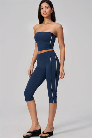 The Breathe Tube Top Capri Leggings 2-Piece Set