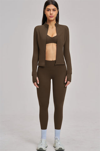 The Swoon Jacket Sports Bra Leggings 3-Piece Set