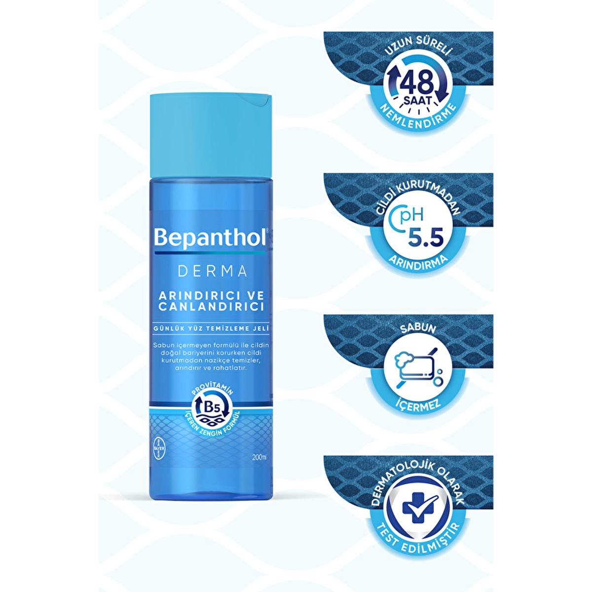 Bepanthol Derma Facial Cleansing Gel - Gentle, Soap-Free, Moisturizing Facial Wash for Sensitive Skin - Glamourous Grace