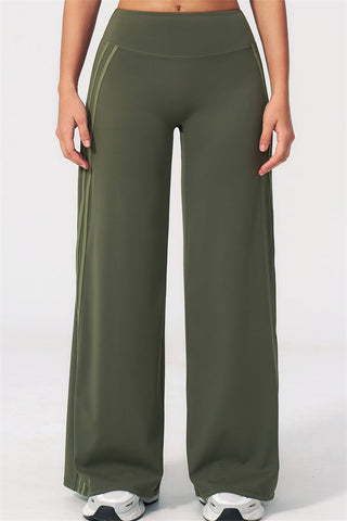 The Evoke Crop Top Straight Leg Pants 2-Piece Set