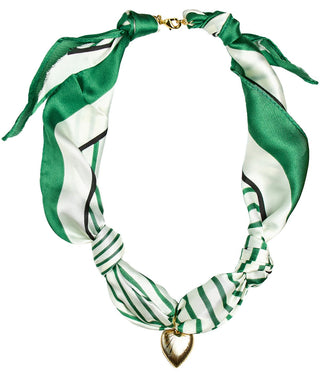 Effie Green Scarf Necklace - Glamourous Grace
