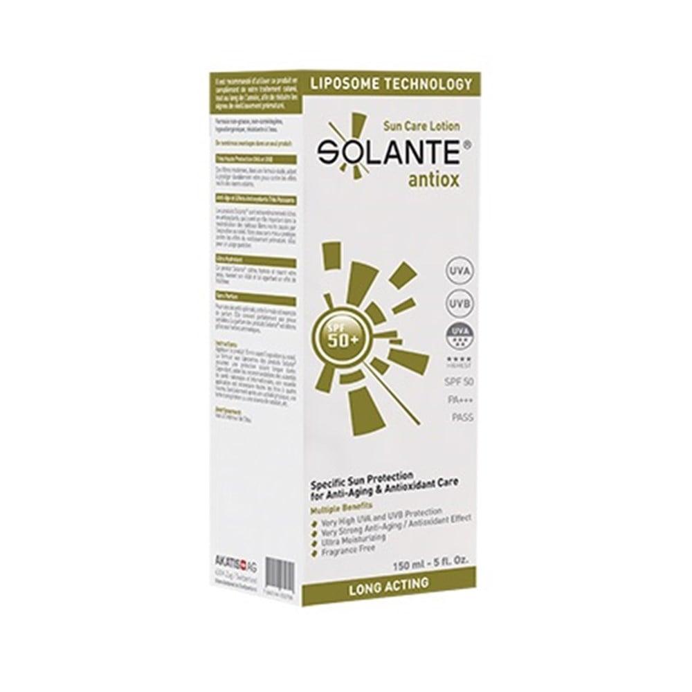 Solante Antiox Sun Care Lotion SPF 50+ | Antioxidant & Anti-Aging Sunscreen, UVA/UVB Broad Spectrum Protection, Vitamin C & E, Lightweight Formula