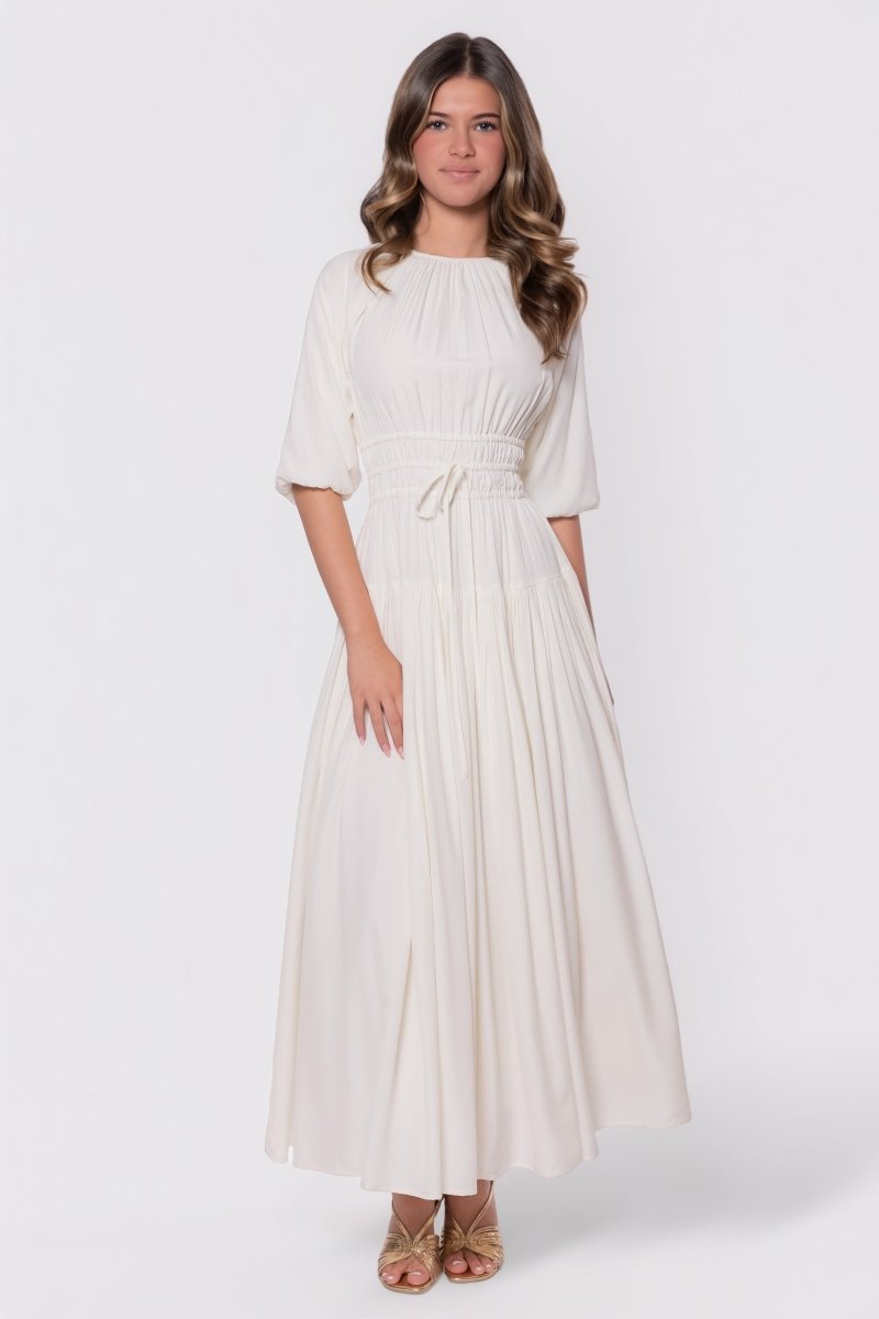 Eleanor Dress (Ivory) - Glamourous Grace