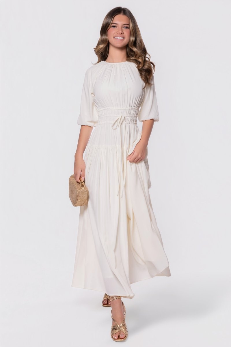 Eleanor Dress (Ivory) - Glamourous Grace