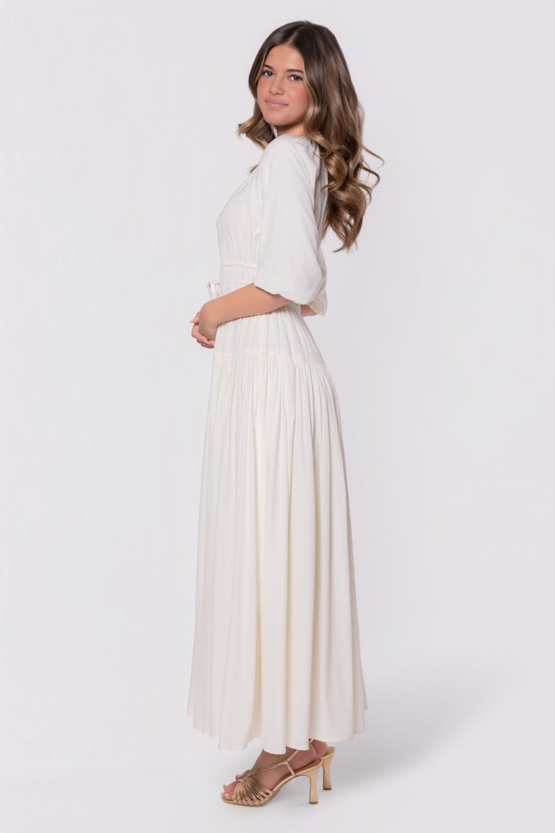 Eleanor Dress (Ivory) - Glamourous Grace