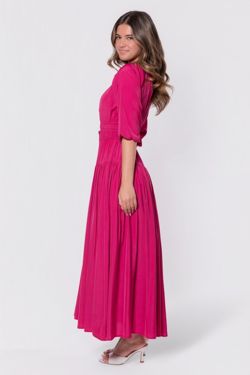 Eleanor Dress (Pink) - Glamourous Grace
