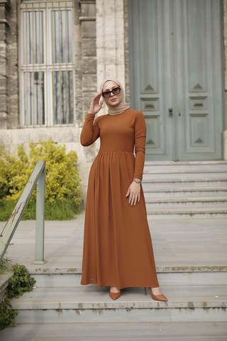 Elena Jersey Maxi - Brown