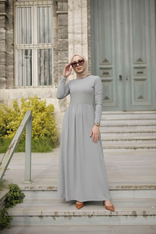 Elena Jersey Maxi - Gray