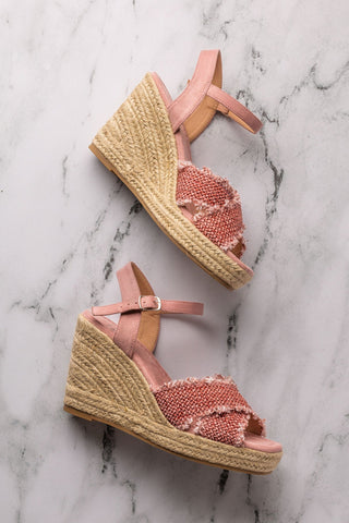 Elinor Wedge in Pink - Glamourous Grace