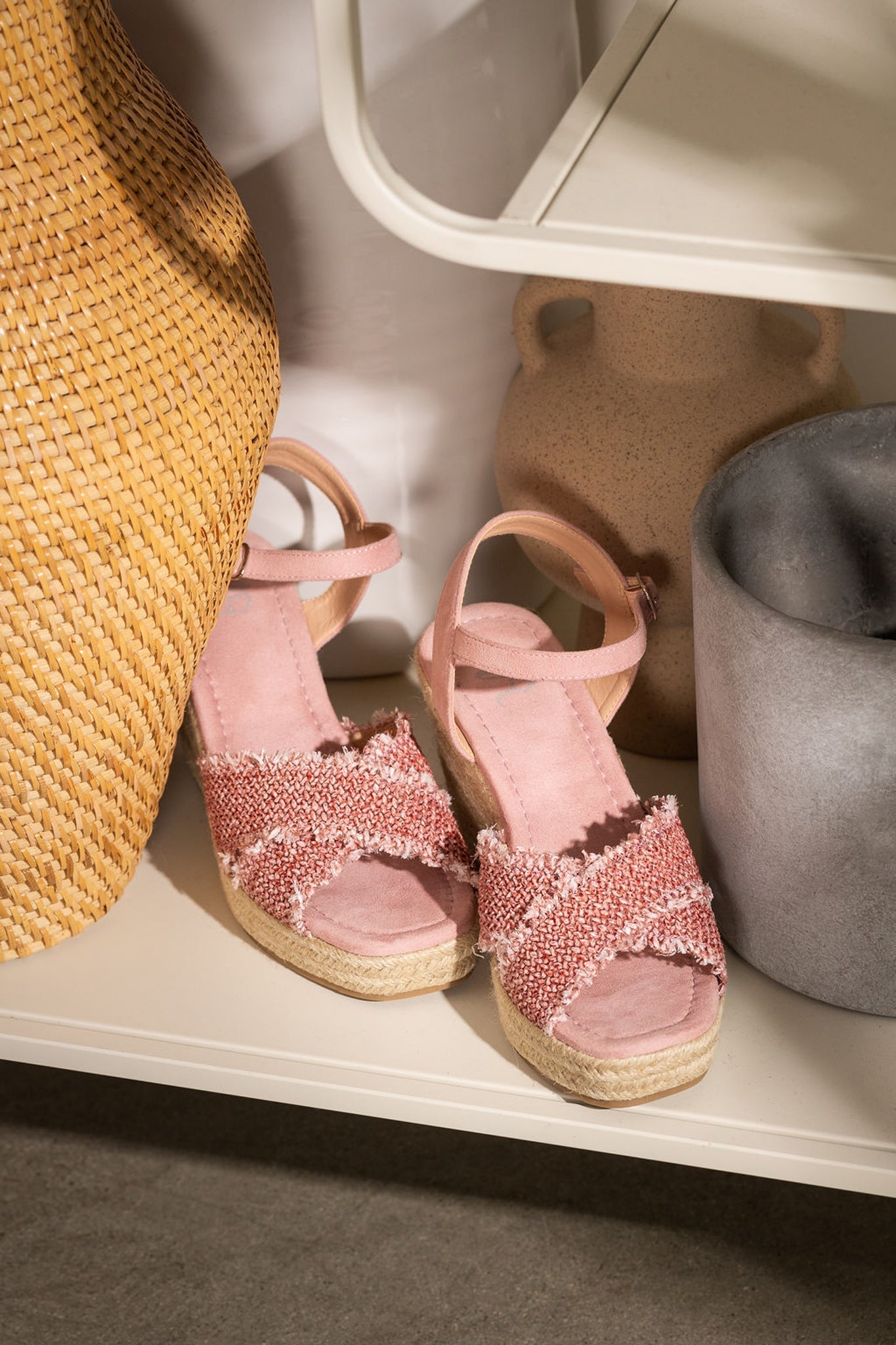 Elinor Wedge in Pink - Glamourous Grace