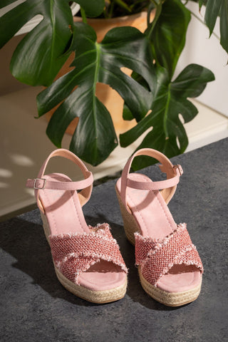 Elinor Wedge in Pink - Glamourous Grace