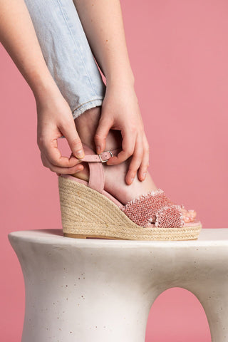 Elinor Wedge in Pink - Glamourous Grace
