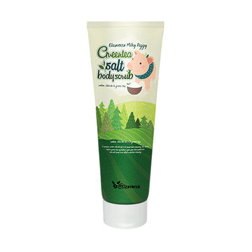 Elizavecca Milky Piggy Greentea Salt Body Scrub 300g - Glamourous Grace