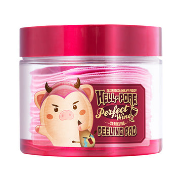 Elizavecca Milky Piggy Hell-Pore Perfect Wine Peeling Pad 30pcs/200ml - Glamourous Grace