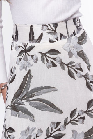 Ella Skirt 38" (White/Black)