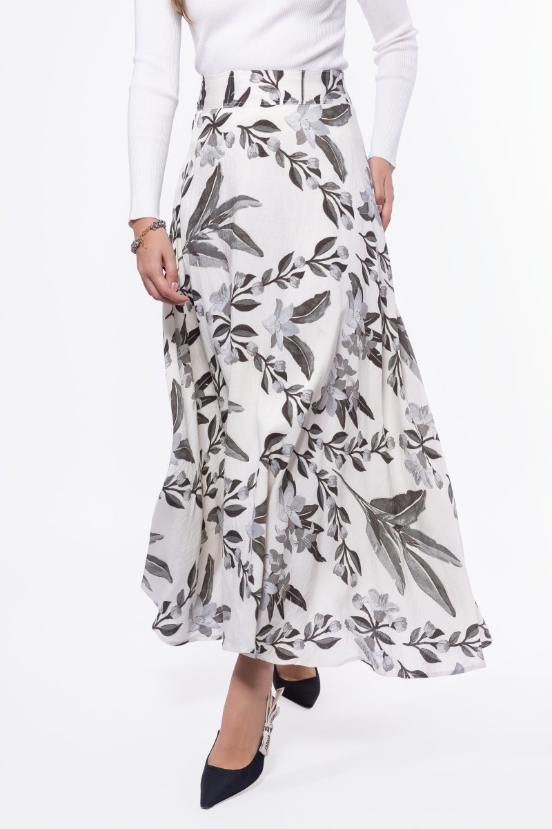 Ella Skirt 38" (White/Black) - Glamourous Grace