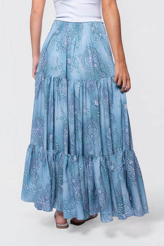 Eloisa Skirt (Green Pattern)