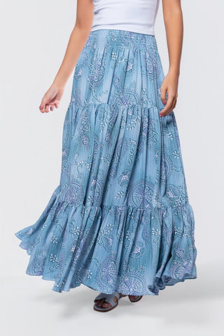 Eloisa Skirt (Green Pattern)