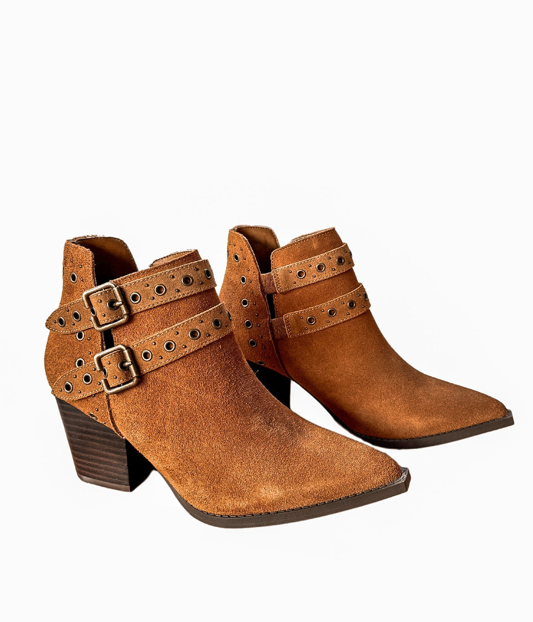 Elsa Leather Ankle Boot in Tan - Glamourous Grace