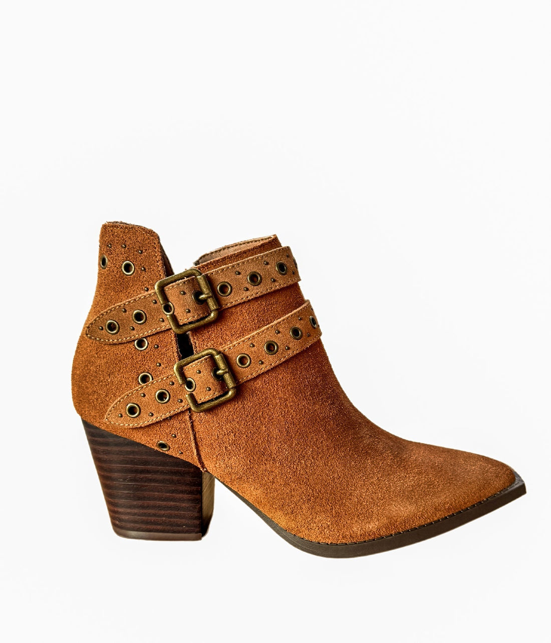Elsa Leather Ankle Boot in Tan - Glamourous Grace