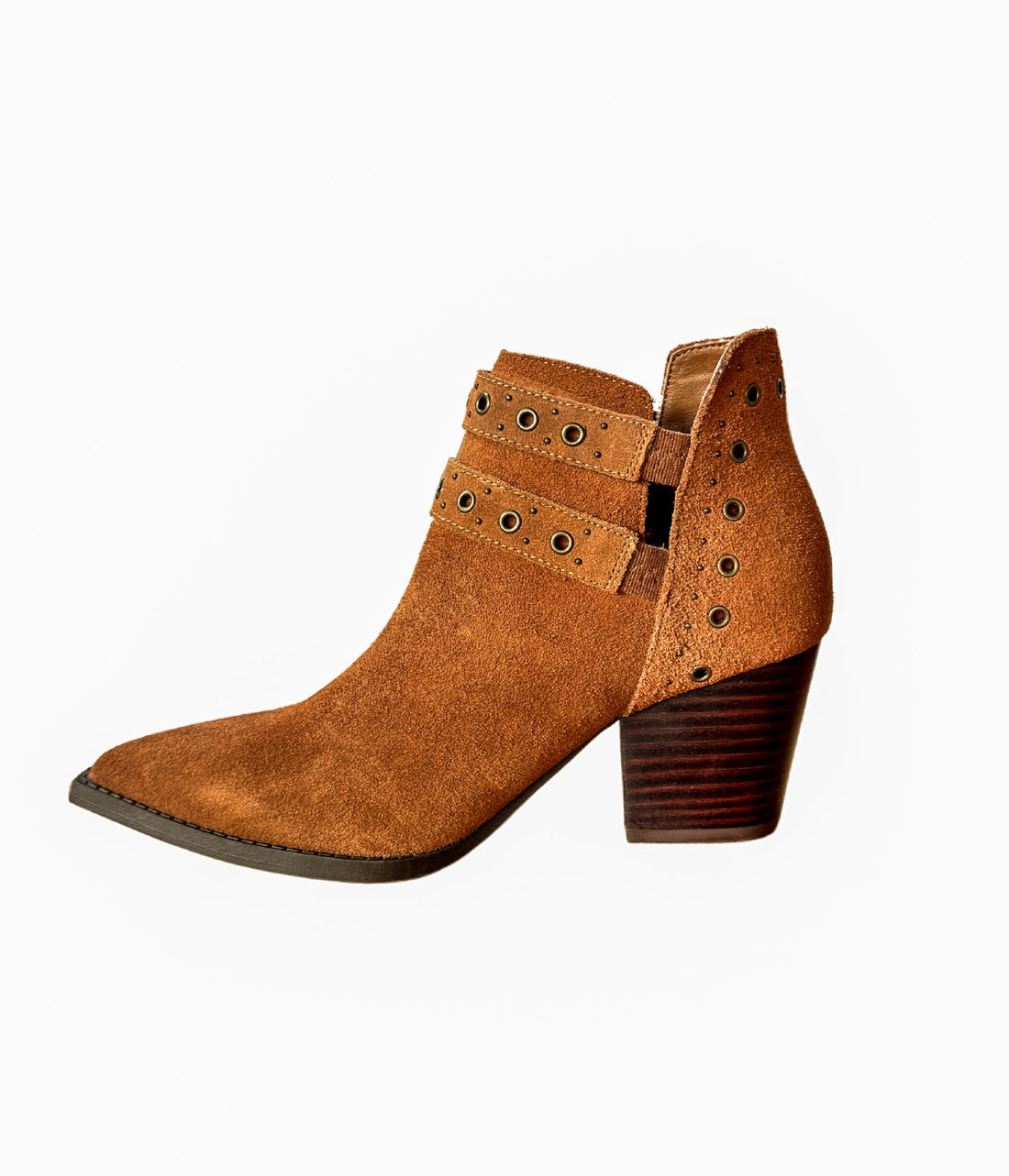 Elsa Leather Ankle Boot in Tan - Glamourous Grace