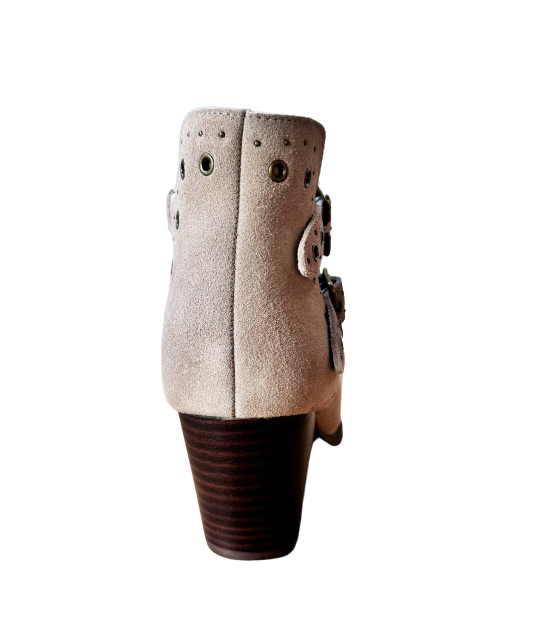 Elsa Leather Ankle Boot in Taupe - Glamourous Grace