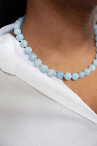 Elsie - Quartz Single Strand Necklace - Glamourous Grace