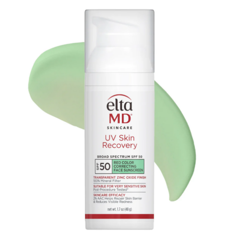 EltaMD UV Skin Recovery Red Color Correcting Green Tint Broad Spectrum SPF 50 - Glamourous Grace