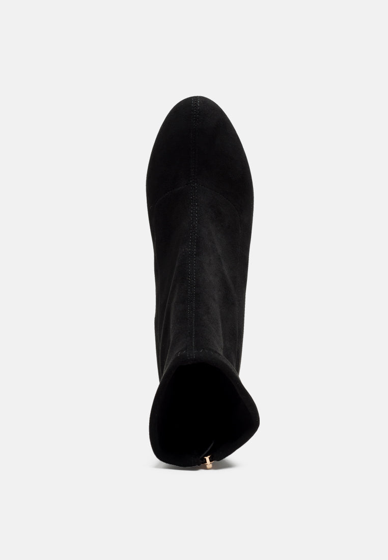 Emerson Micro Suede Ankle Boots - Glamourous Grace