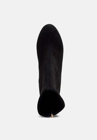 Emerson Micro Suede Ankle Boots - Glamourous Grace