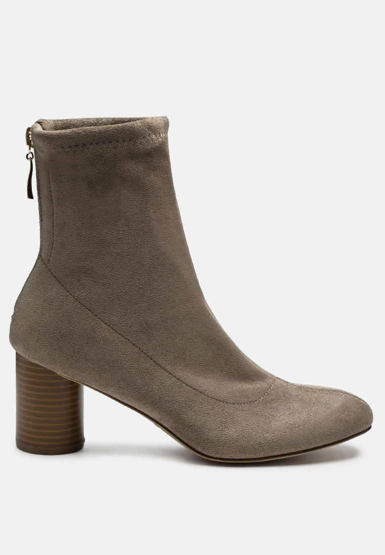 Emerson Micro Suede Ankle Boots - Glamourous Grace