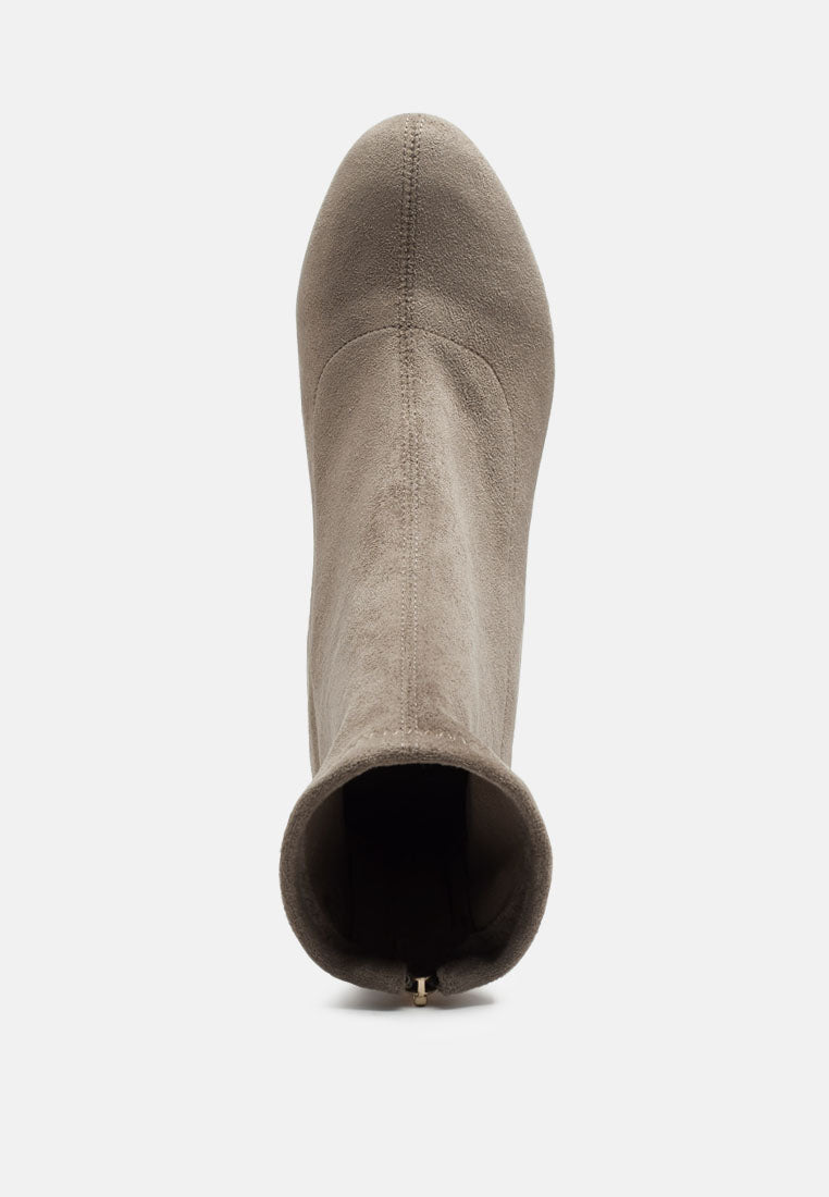 Emerson Micro Suede Ankle Boots - Glamourous Grace