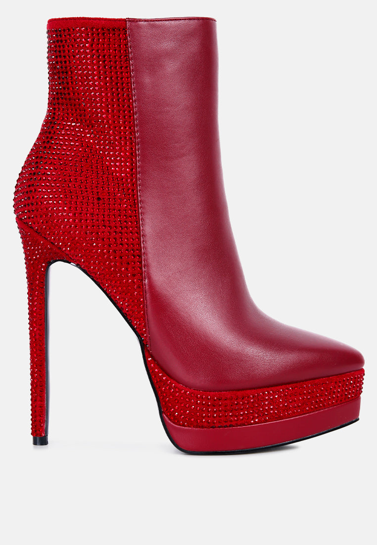 Encanto High Heeled Ankle Boots - Glamourous Grace