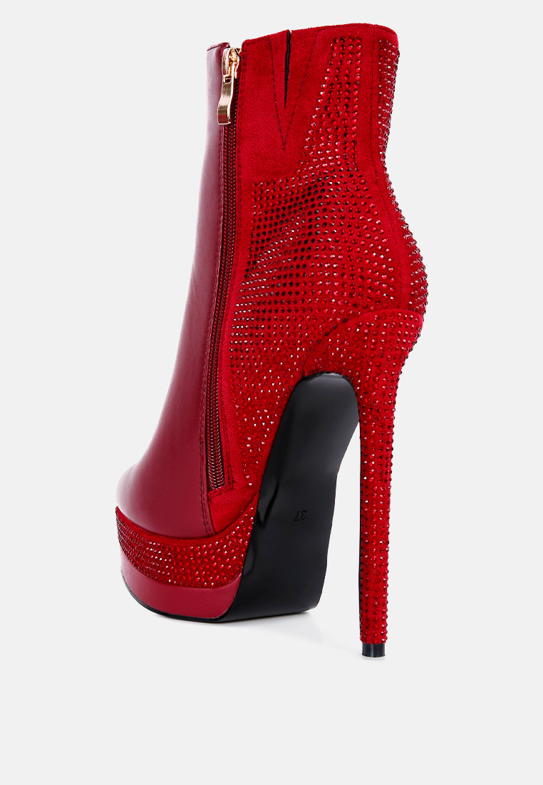 Encanto High Heeled Ankle Boots - Glamourous Grace