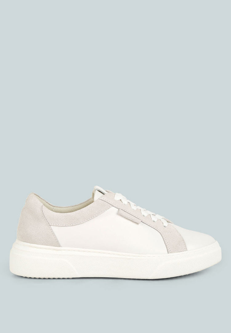 Endler Color Block Leather Sneakers - Glamourous Grace