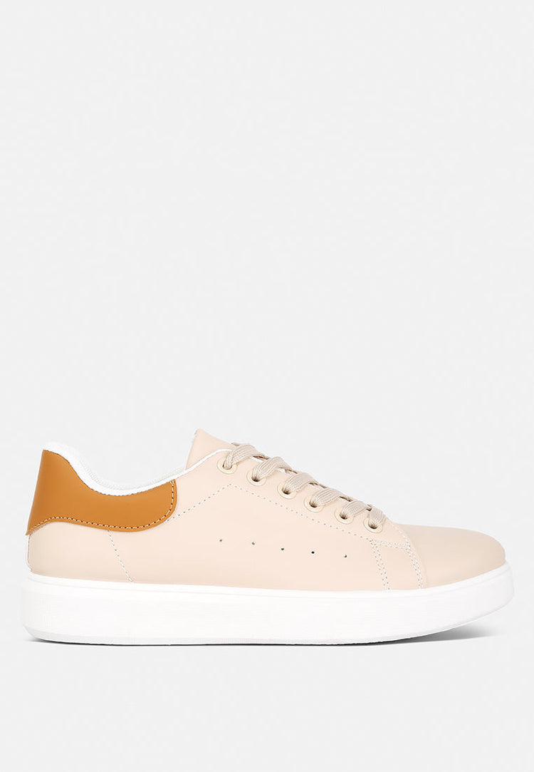 Enora Comfortable Lace Up Sneakers - Glamourous Grace