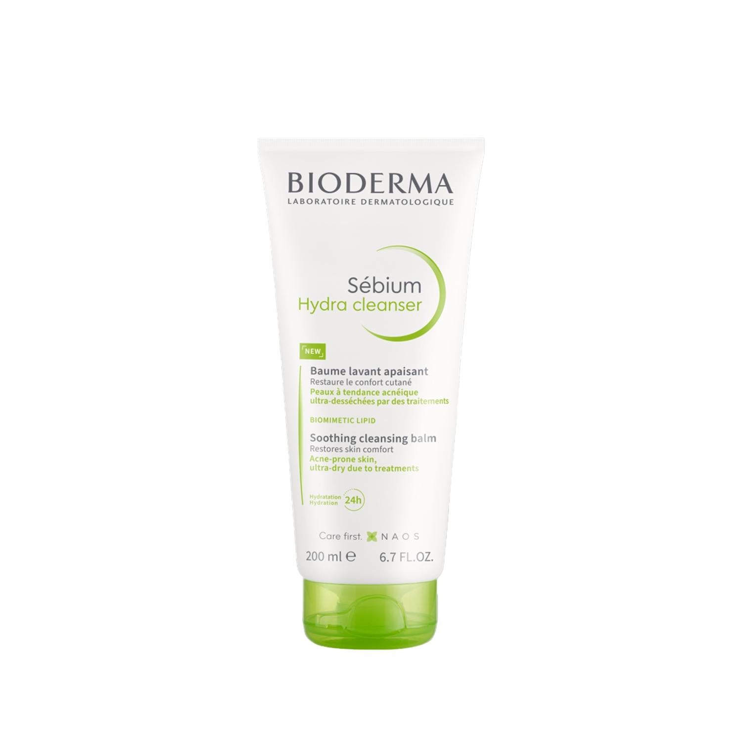 Bioderma Sebium Hydra Cleanser - Gentle Facial Cleanser for Acne-Prone Skin, Moisturizing & Non-Irritating - Glamourous Grace
