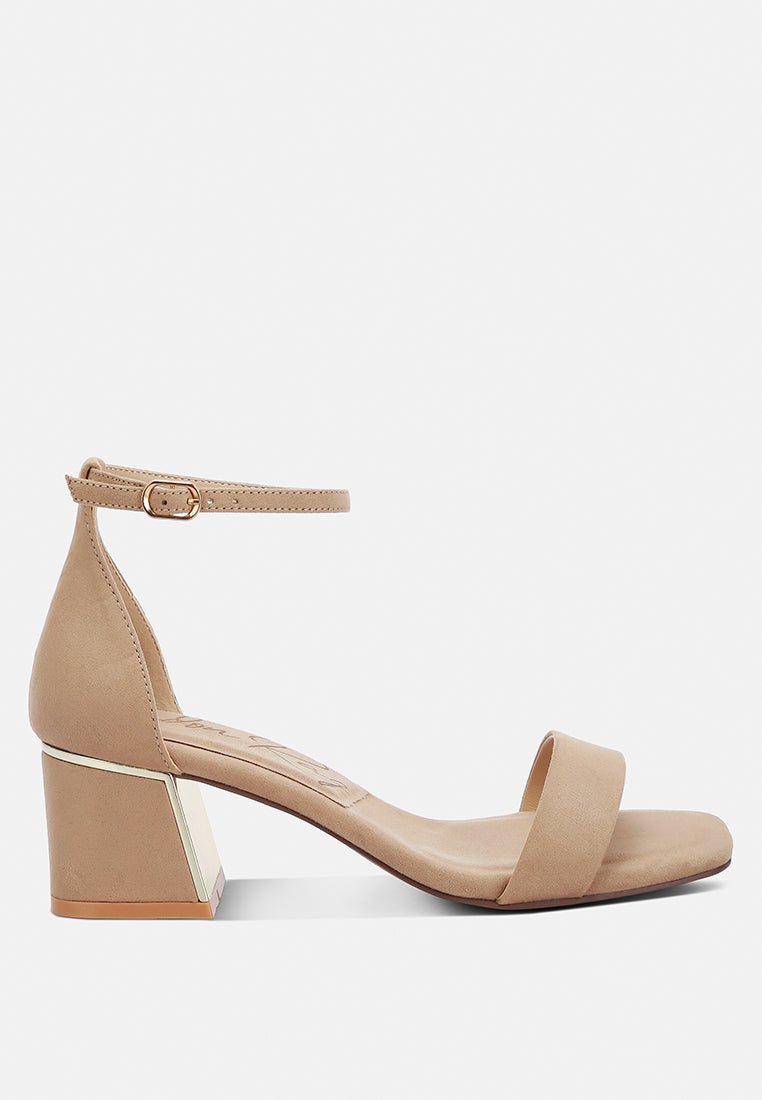 Eshe Block Heel Sandals - Glamourous Grace